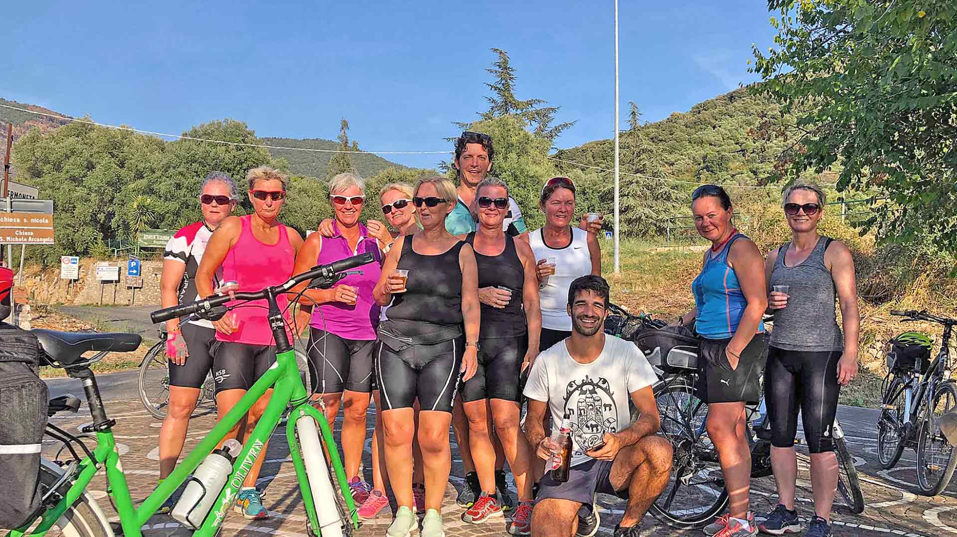 Skidardamene i Italia!